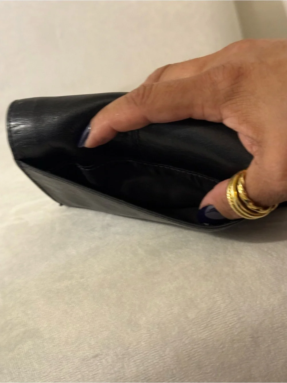 Coach Black Leather Horse & Carriage Continental Wallet
